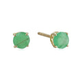 Pinctore 10K Gold Stud Emerald Earrings