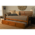Copper Grove Kutaisi Daybed With Trundle And Linen Stone Mattresses