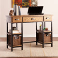 Carbon Loft Dandelion Industrial Wood Desk