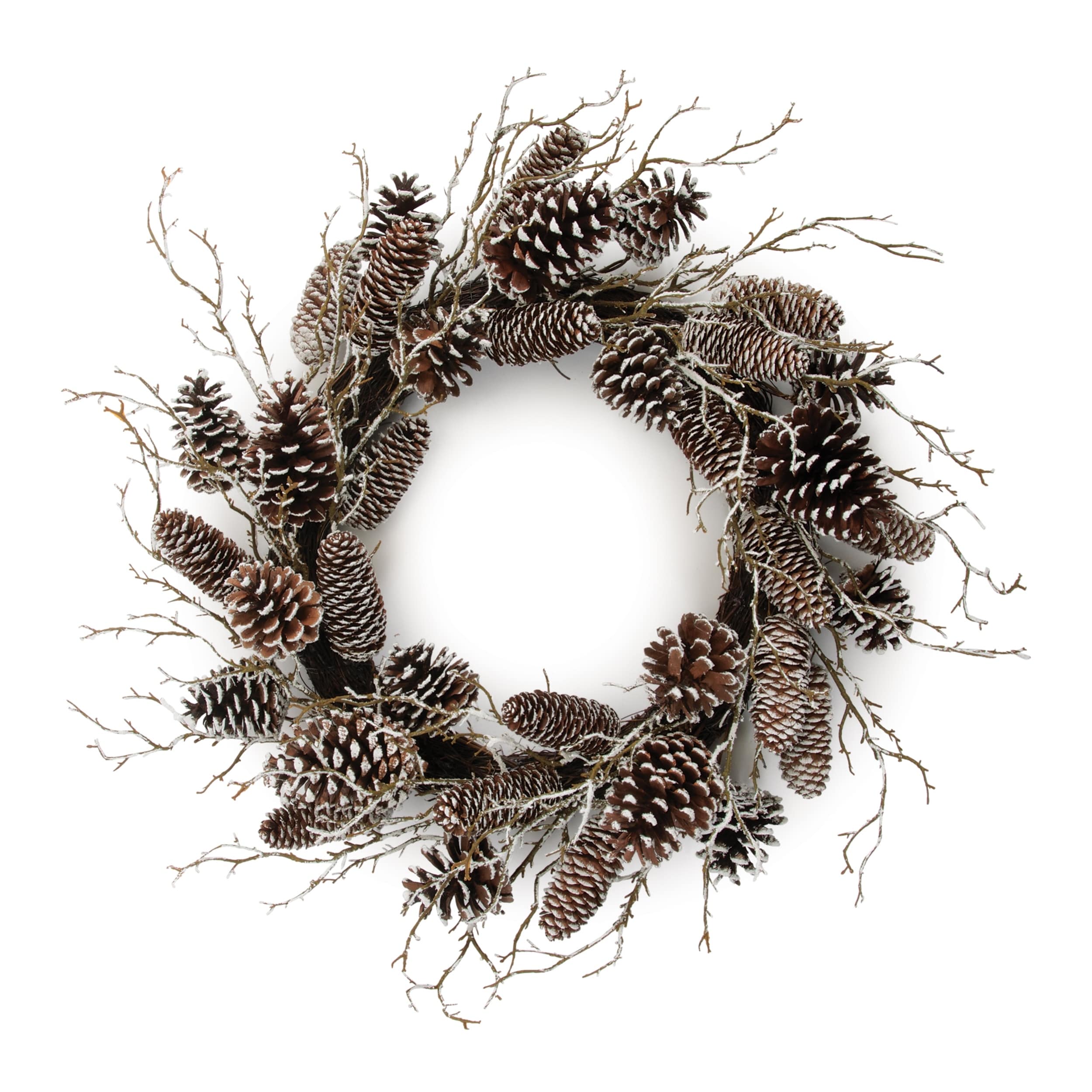 Pine Cone And Twig Wreath 23 D