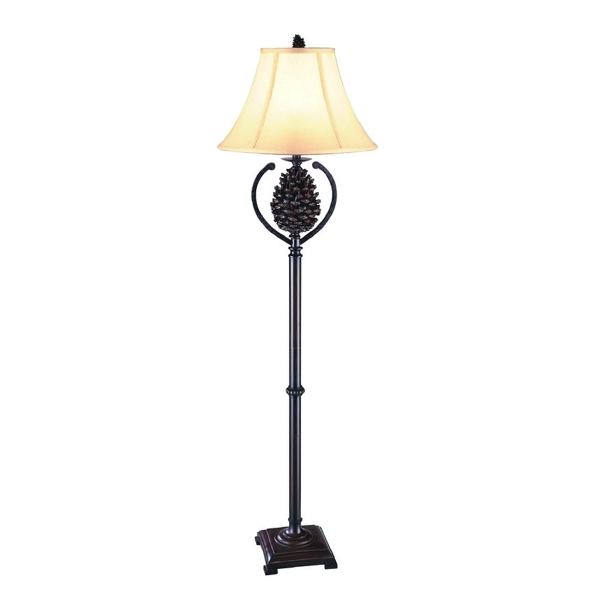 Pine Creek Bison Brown 63 Inch Floor Lamp