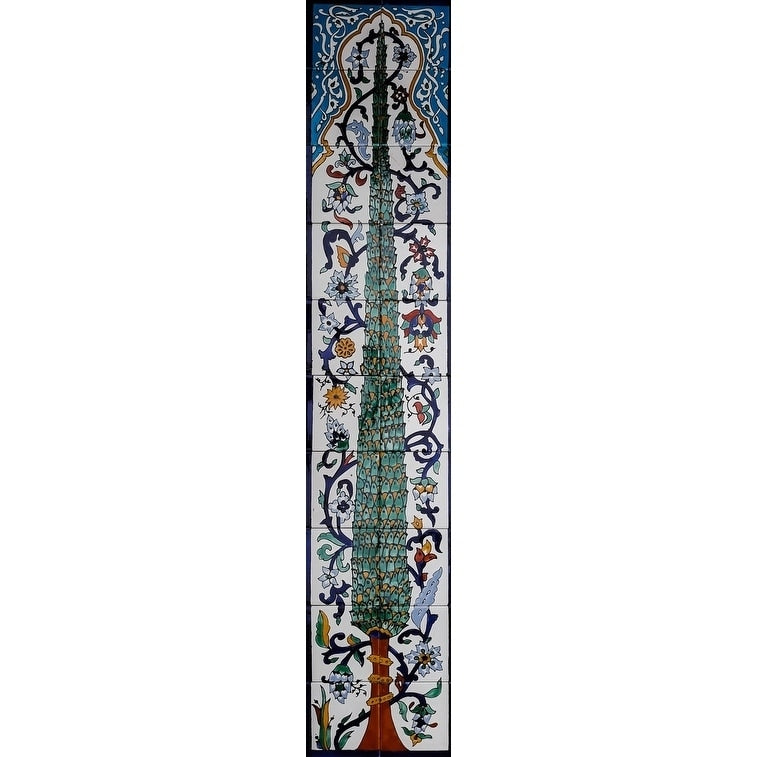 Pine Tree Mosaic 20 Tile Wall Mural