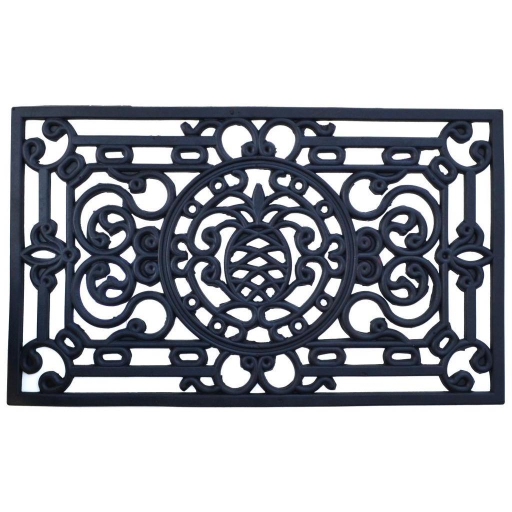 Pineapple Rectangle Rubber Mat 26 X 16 26 X 16