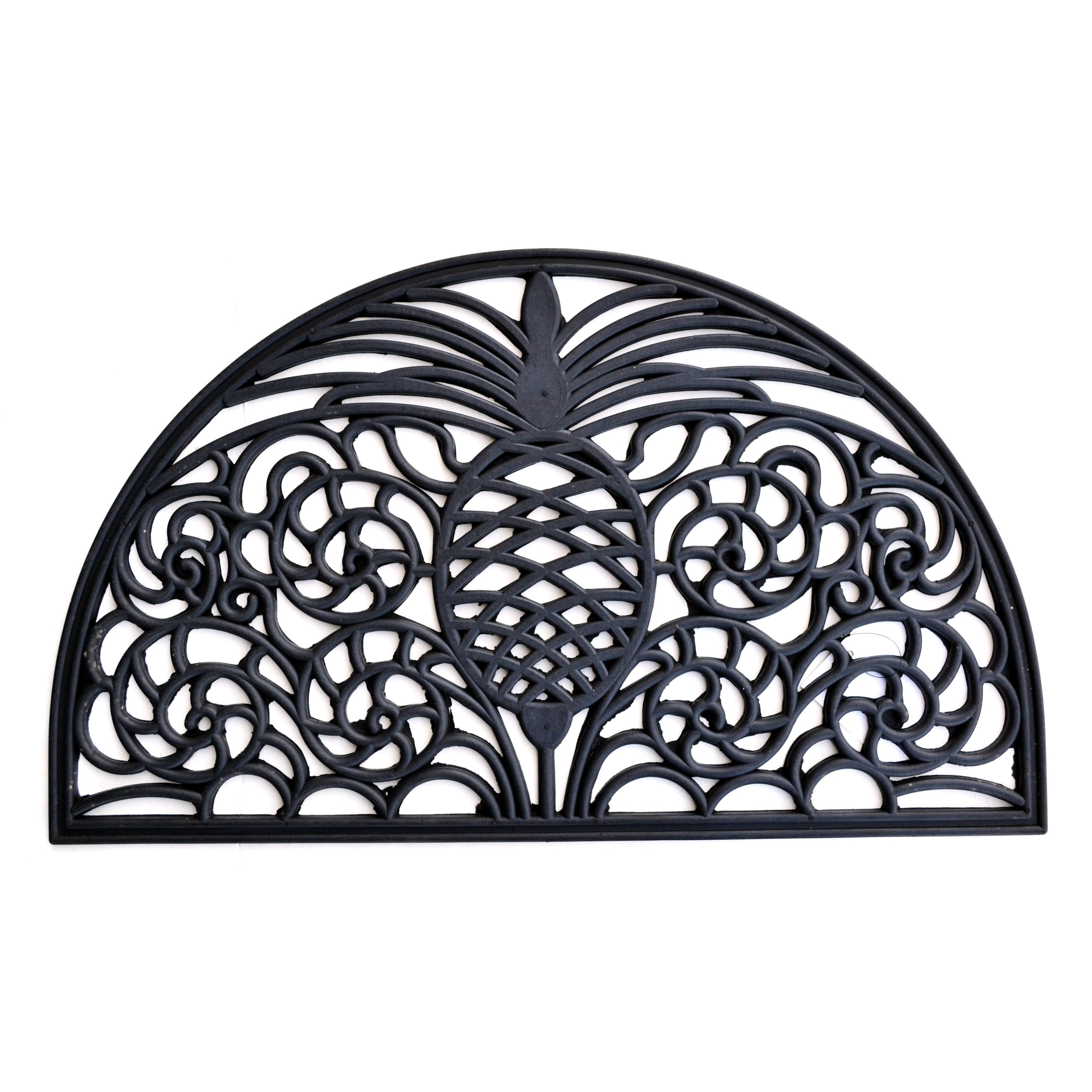 Pineapple Semi Circle Outdoor Mat