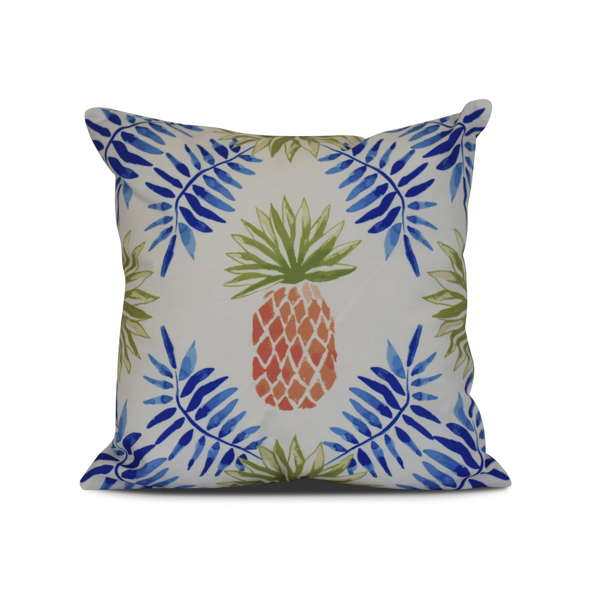 Pineapple And Spike Geometric Print Pillow