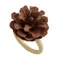 Pinecone Design Napkin Rings Set Of 4