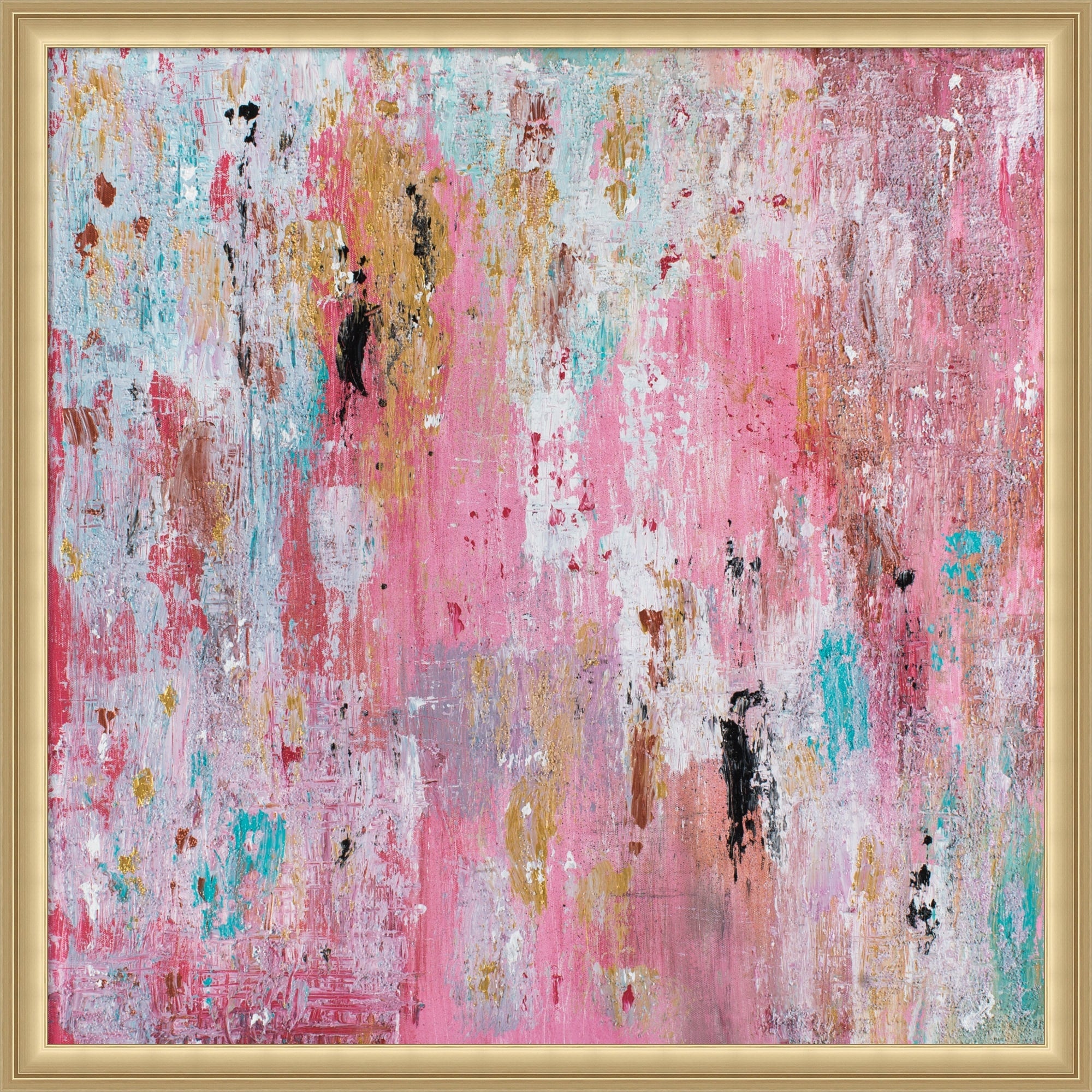 Pink 10000 Jonas Weikel By Jonas Weikel Framed Mounted Canvas Wall Art Print