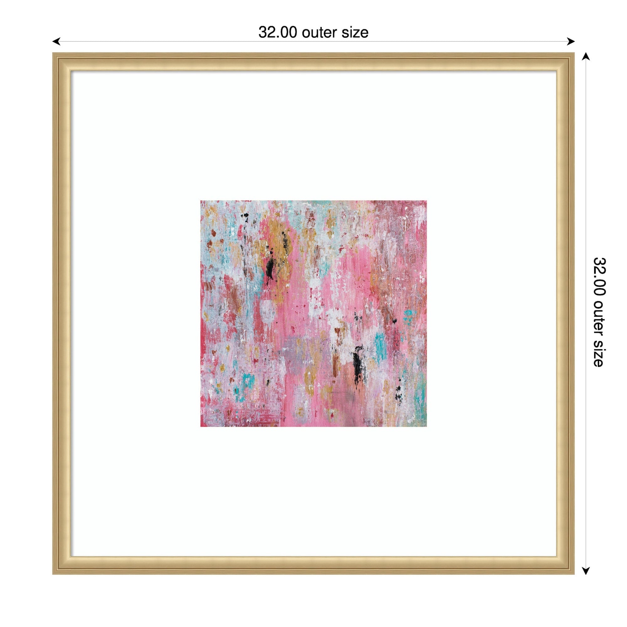 Pink 10000 Jonas Weikel By Jonas Weikel Wood Framed Wall Art Print