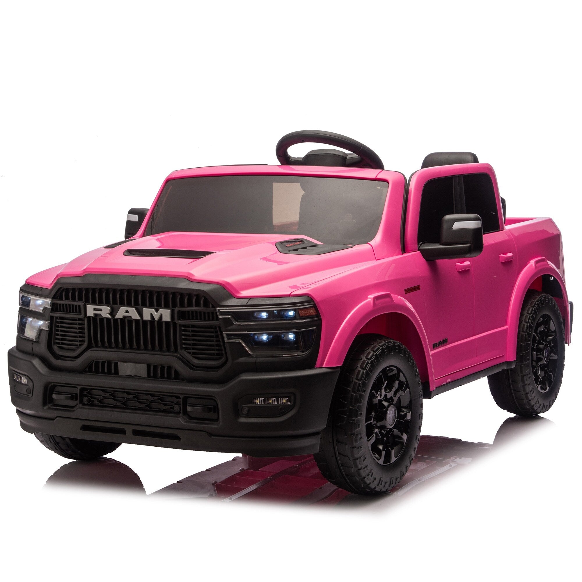 Pink 2 Seater Ride On Truck Kids Electric Truck With Music