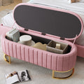 Pink End Of Bed Bench Storage Bench Indoor Bench With Metal Legs Rustic Window Bench Ottoman Leisure Bench