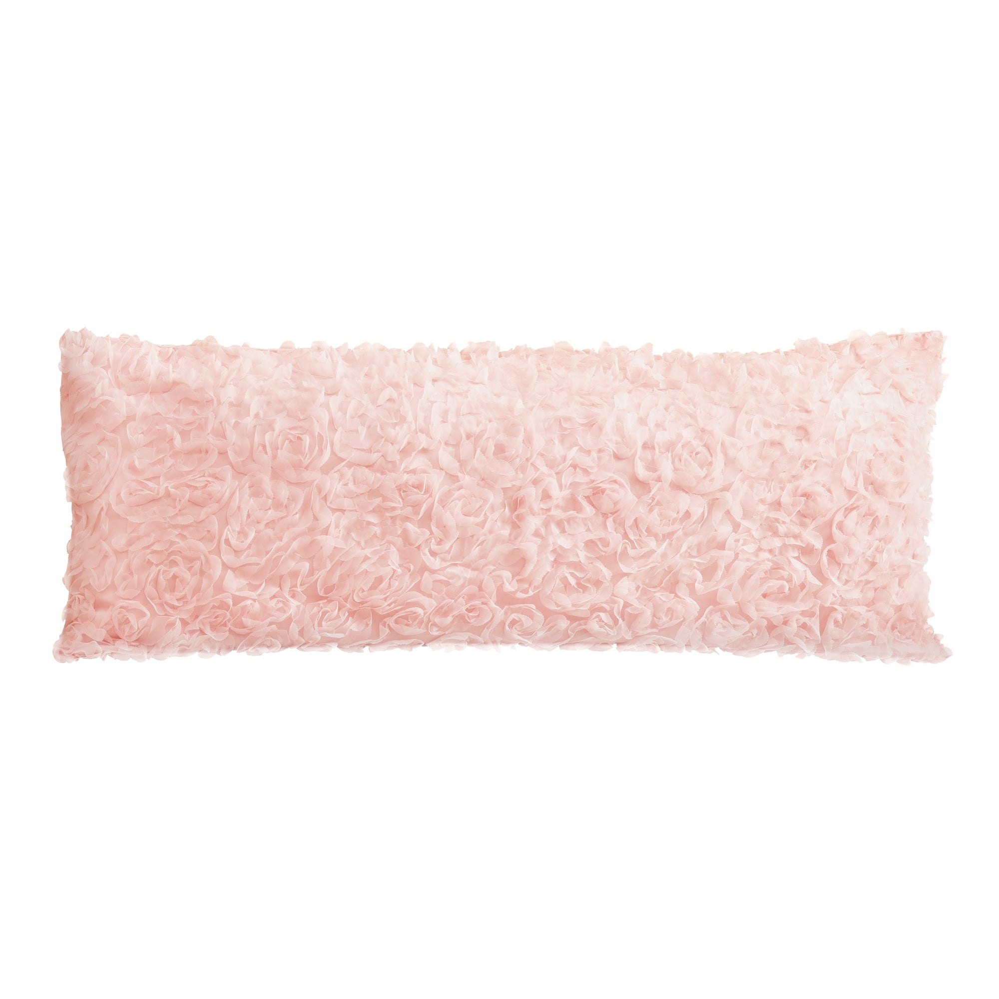 Pink Floral Rose Body Pillow Case Pillow Not Included Solid Blush Flower Luxurious Elegant Princess Vintage Boho Shabby Chic