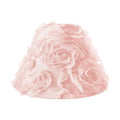 Pink Floral Rose Lamp Shade Solid Light Blush Flower Luxurious Elegant Princess Vintage Boho Shabby Chic Luxury Glam Roses