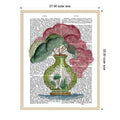 Pink Green Vase No. 3 By Fab Funky Wood Framed Wall Art Print