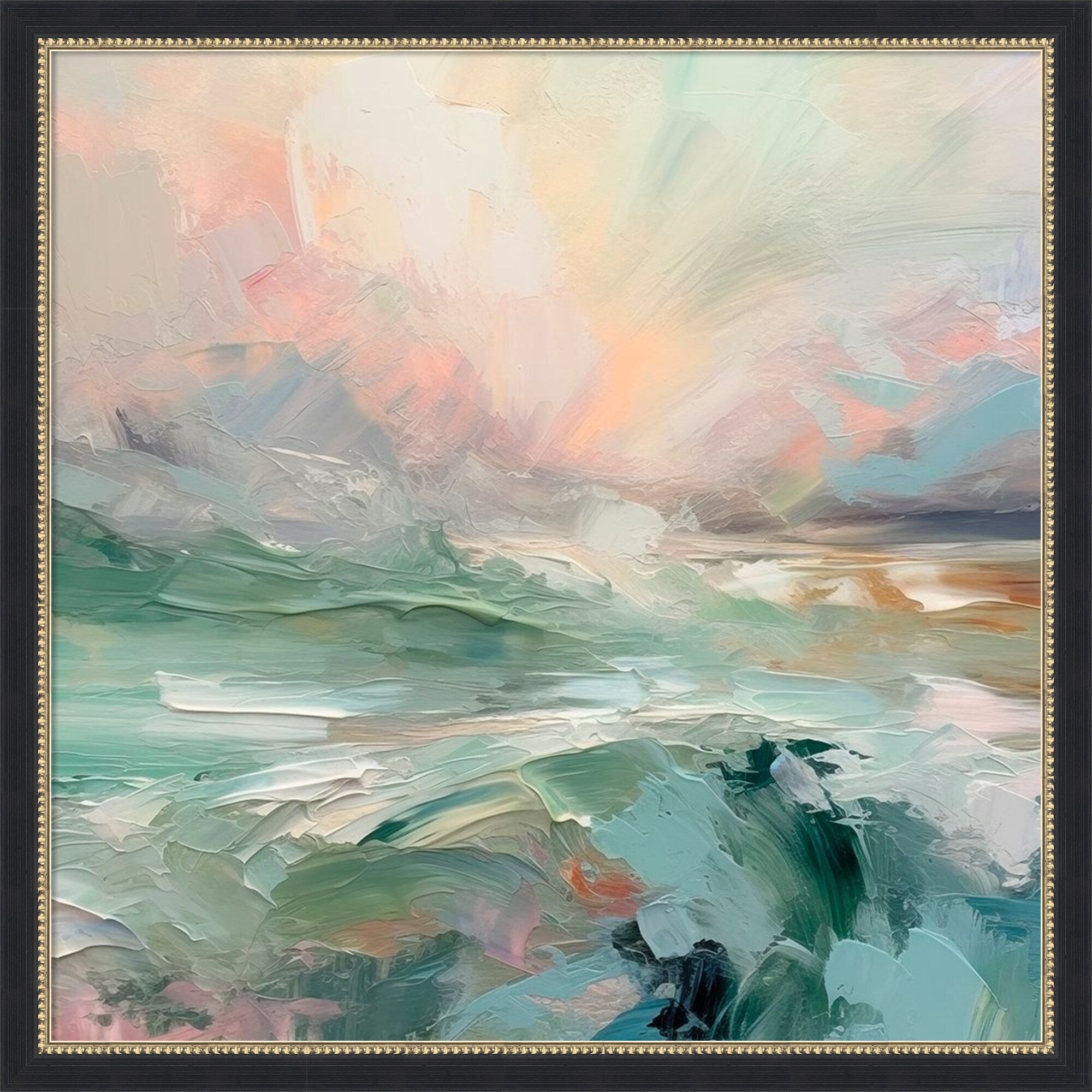 Pink Morning V By Irena Orlov Framed Mounted Canvas Wall Art Print