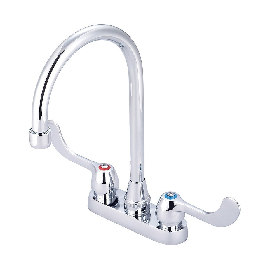 Pioneer Faucets 0084 Els17 Central Brass 1.5 Gpm Centerset Bar Faucet Polished Chrome