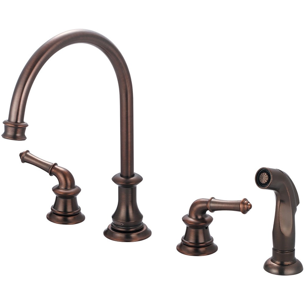 Pioneer Faucets 2Dm201 Del Mar 1.5 Gpm Widespread Kitchen Faucet With 8 1 16 Re