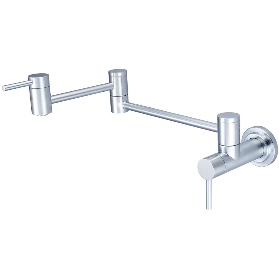 Pioneer Faucets 2Mt600 Motegi Wall Mounted Dual Handle 22 1 16 Reach Pot Filler
