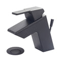 Pioneer Faucets L 6010 I3 1.2 Gpm Single Hole Bathroom Faucet With Pop Up Drain Assembly Matte Black
