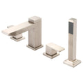 Pioneer Faucets 4Mo611 Mod Deck Mounted 6 5 8 Reach Roman Tub Filler With Built