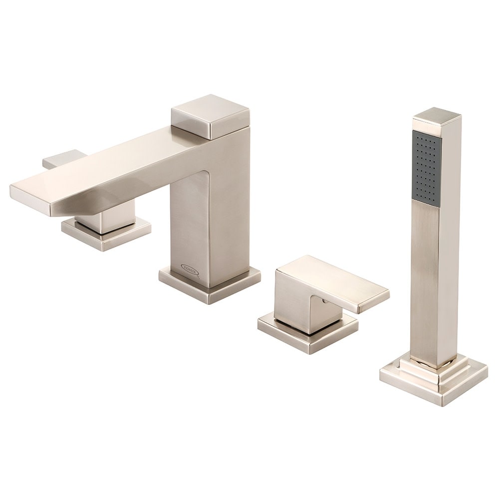 Pioneer Faucets 4Mo611 Mod Deck Mounted 6 5 8 Reach Roman Tub Filler With Built