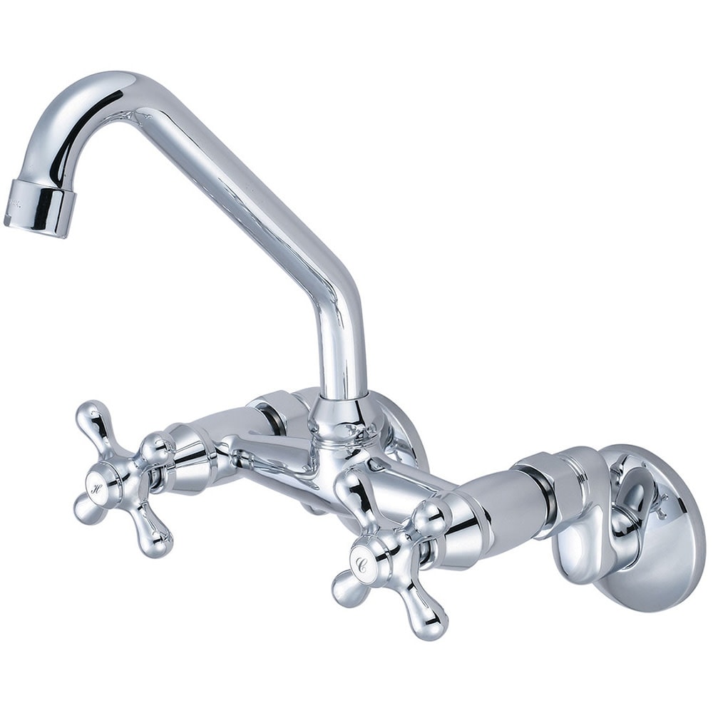 Pioneer Faucets 2Pm440 Premium 1.5 Gpm Wall Mounted Kitchen Faucet With 9 1 4 R Polished Chrome