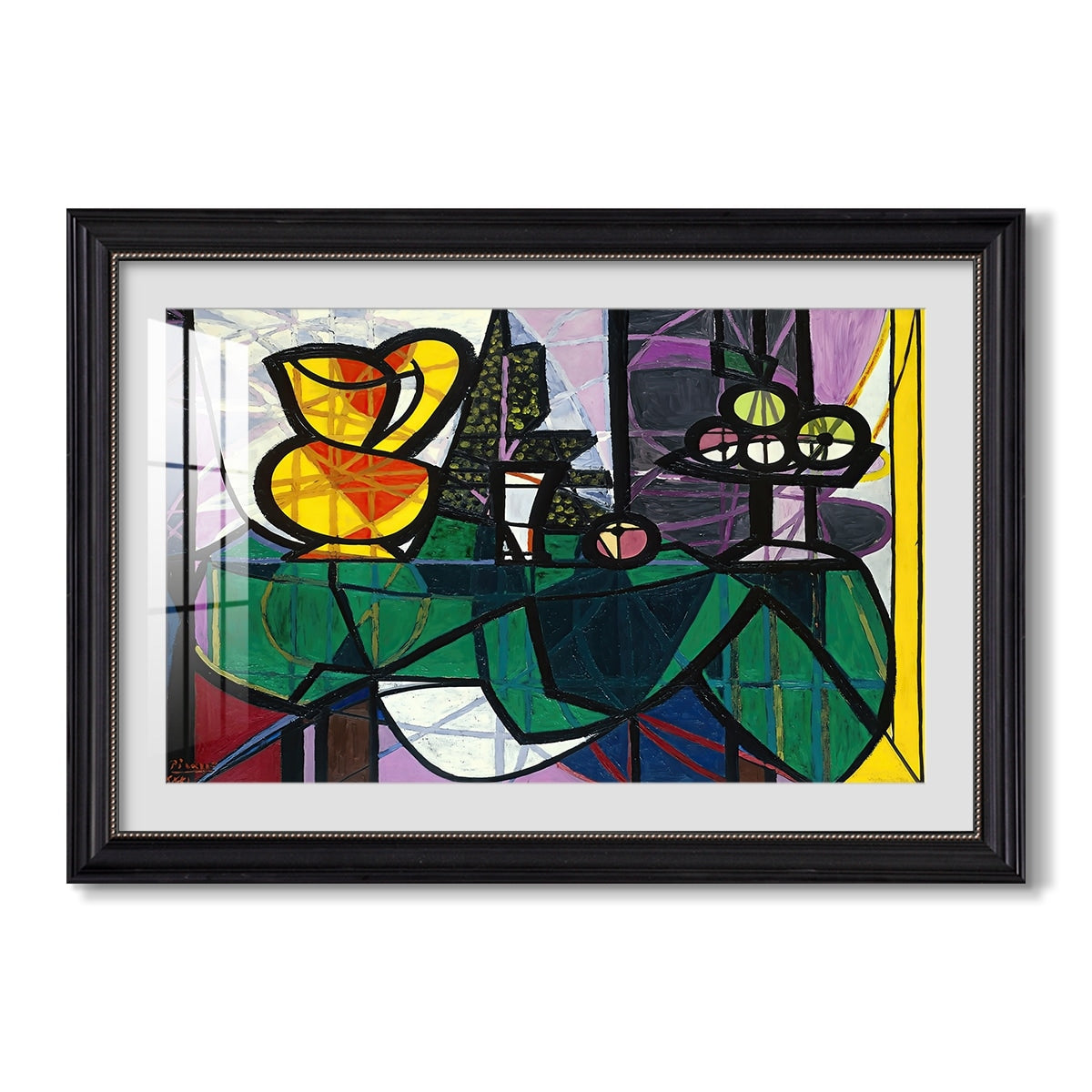 Pitcher And Bowl Of Fruit 1931 Pablo Picasso Custom Framed Print