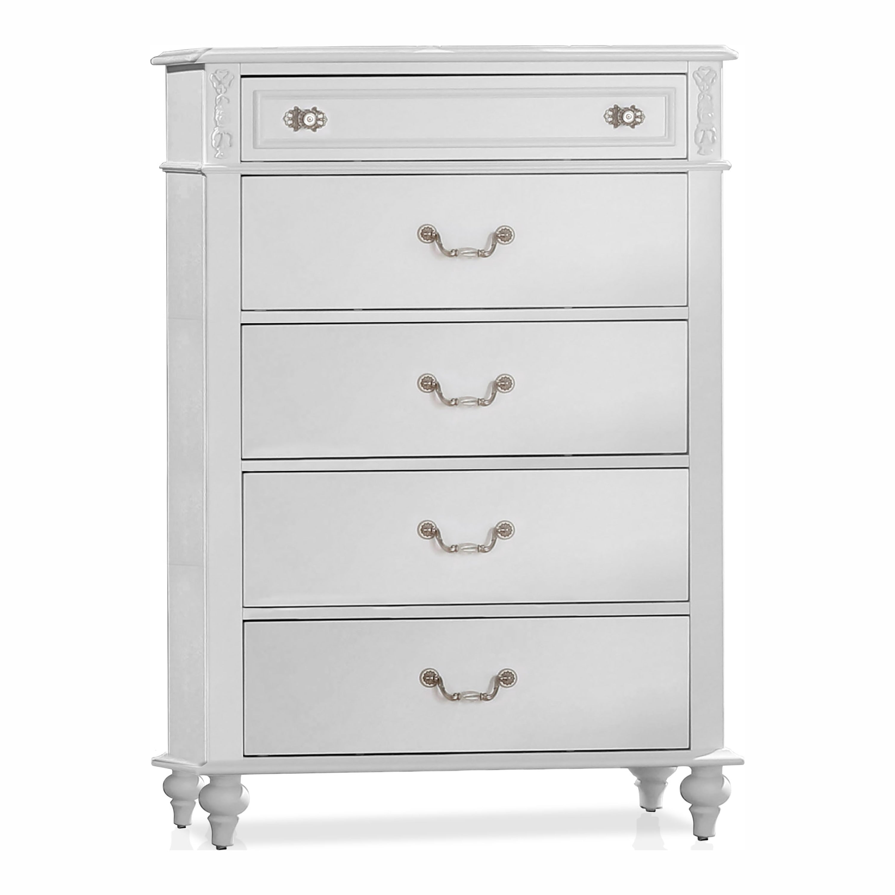 Furniture Of America Pitella Traditional White Solid Wood Chest
