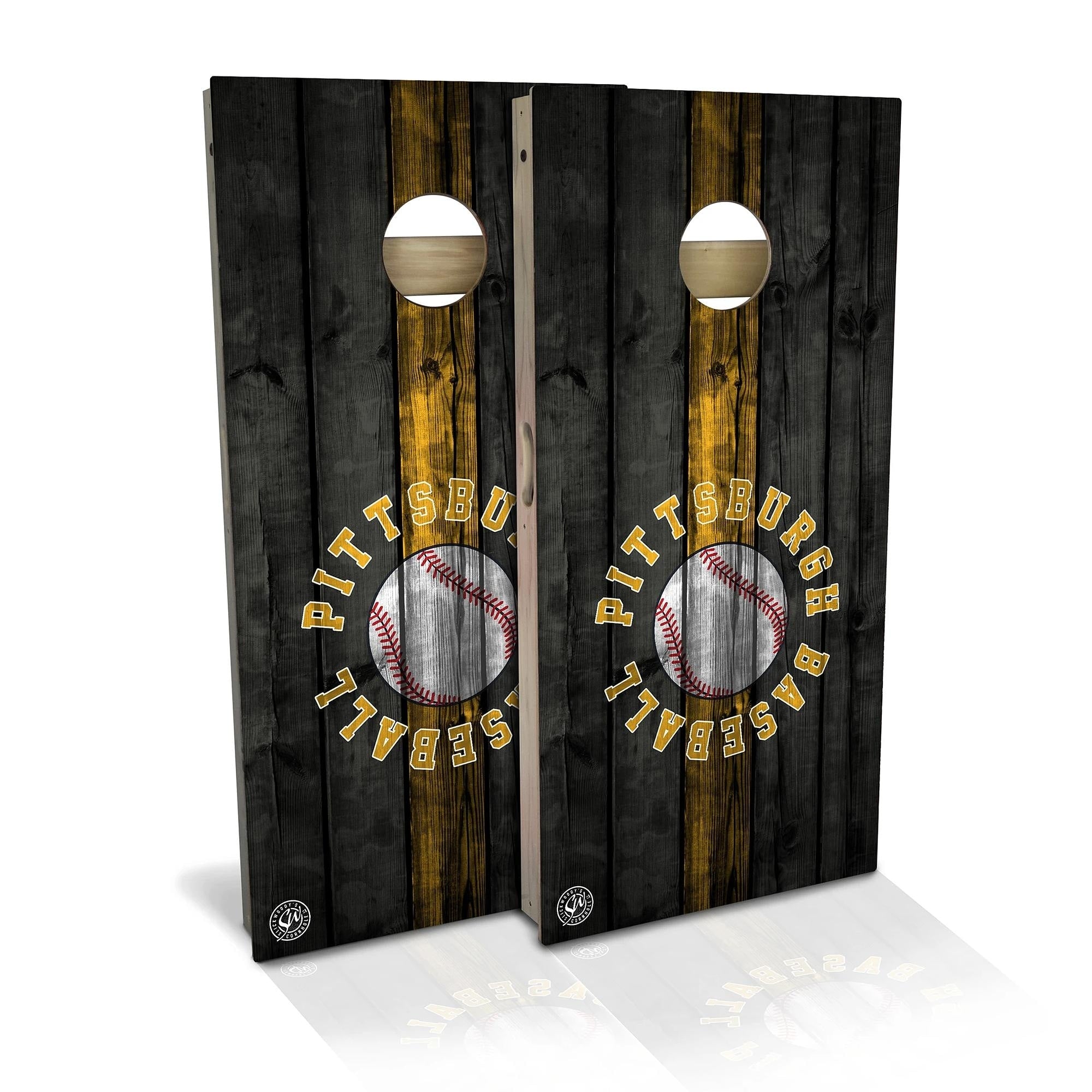 Pittsburgh Baseball Cornhole Set Choose Your Size Accessories