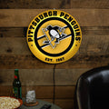 Pittsburgh Penguins Led Metal Lit Wall Sign Decor