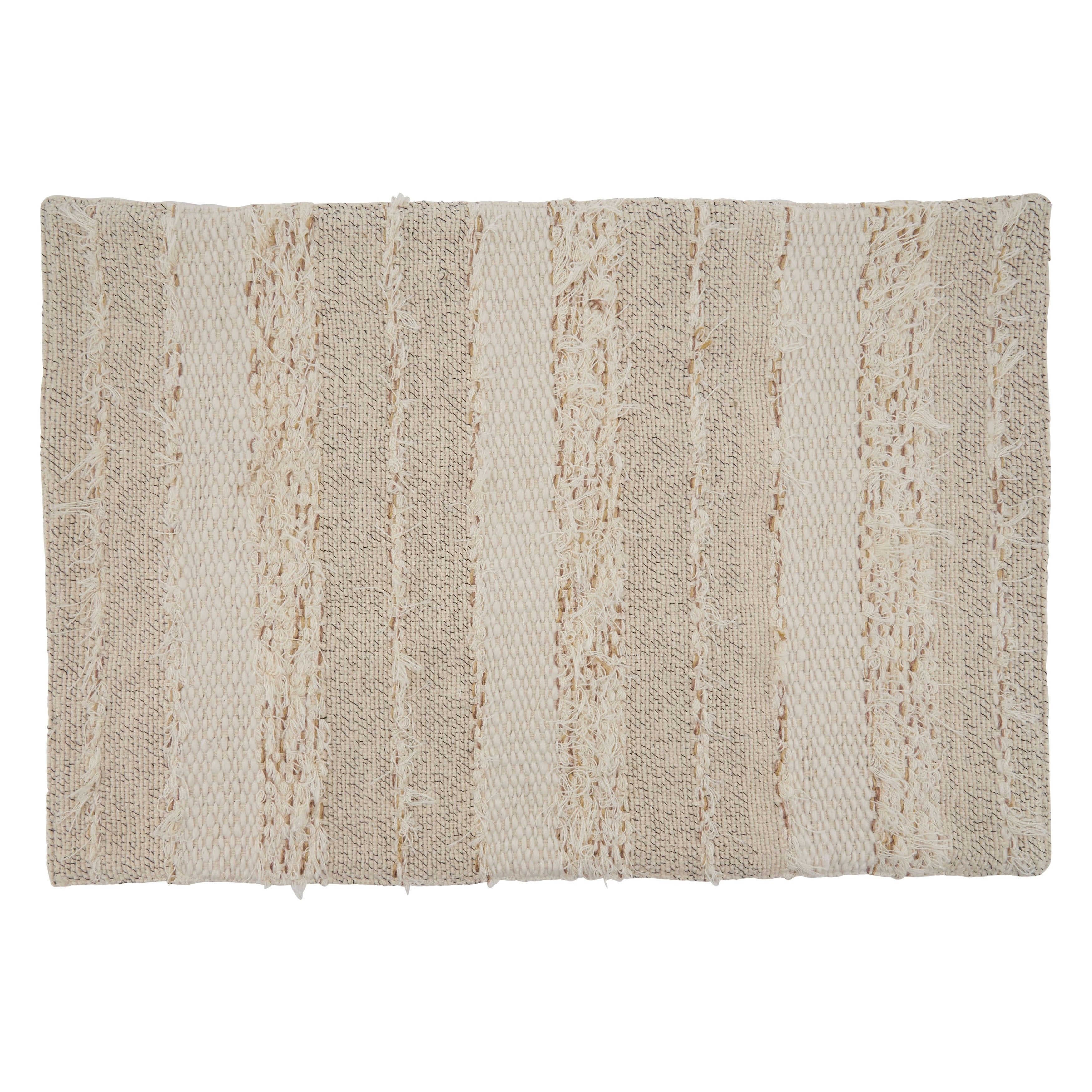 Placemats With Fringe Stripe Design Set Of 4