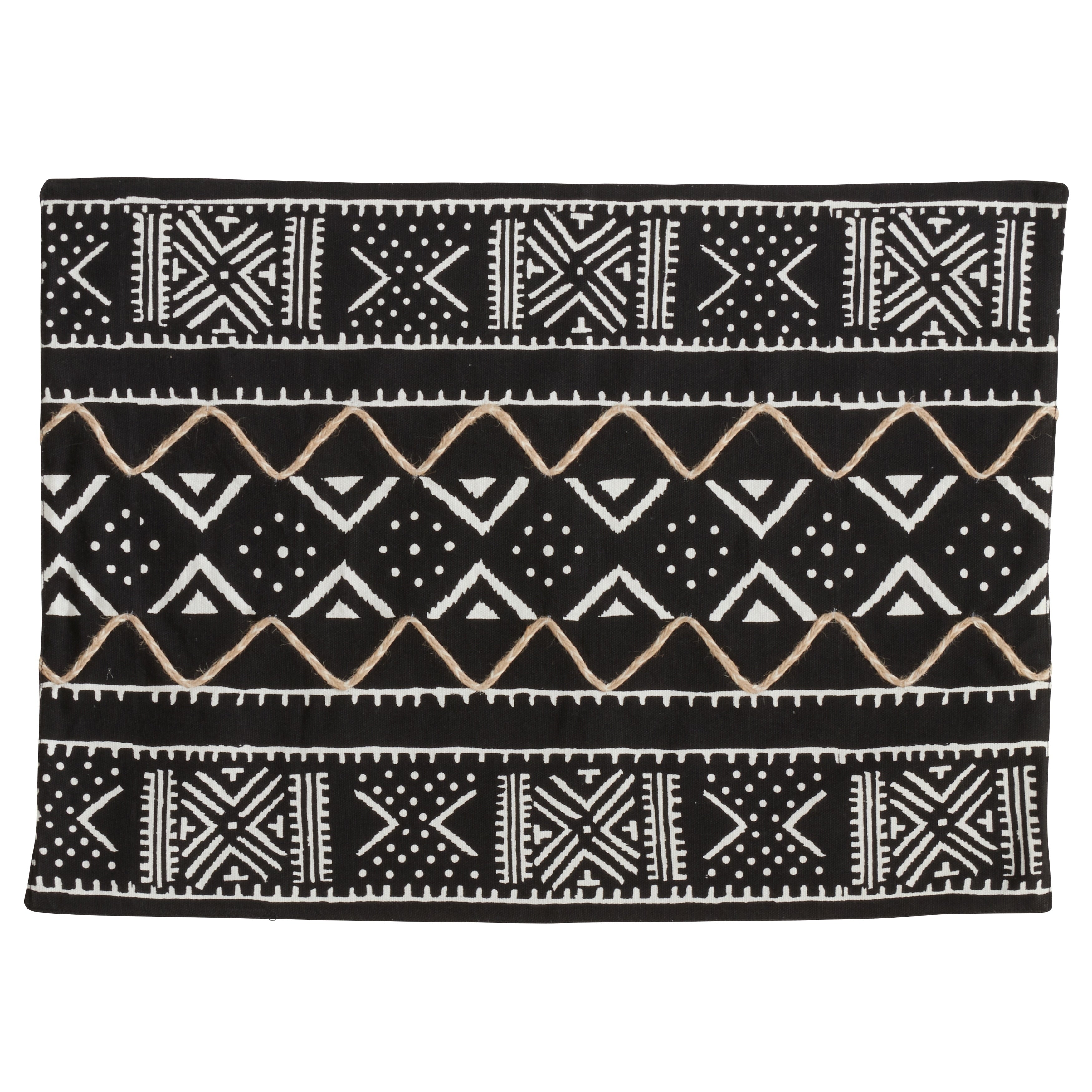 Placemats With Mud Cloth Design Set Of 4