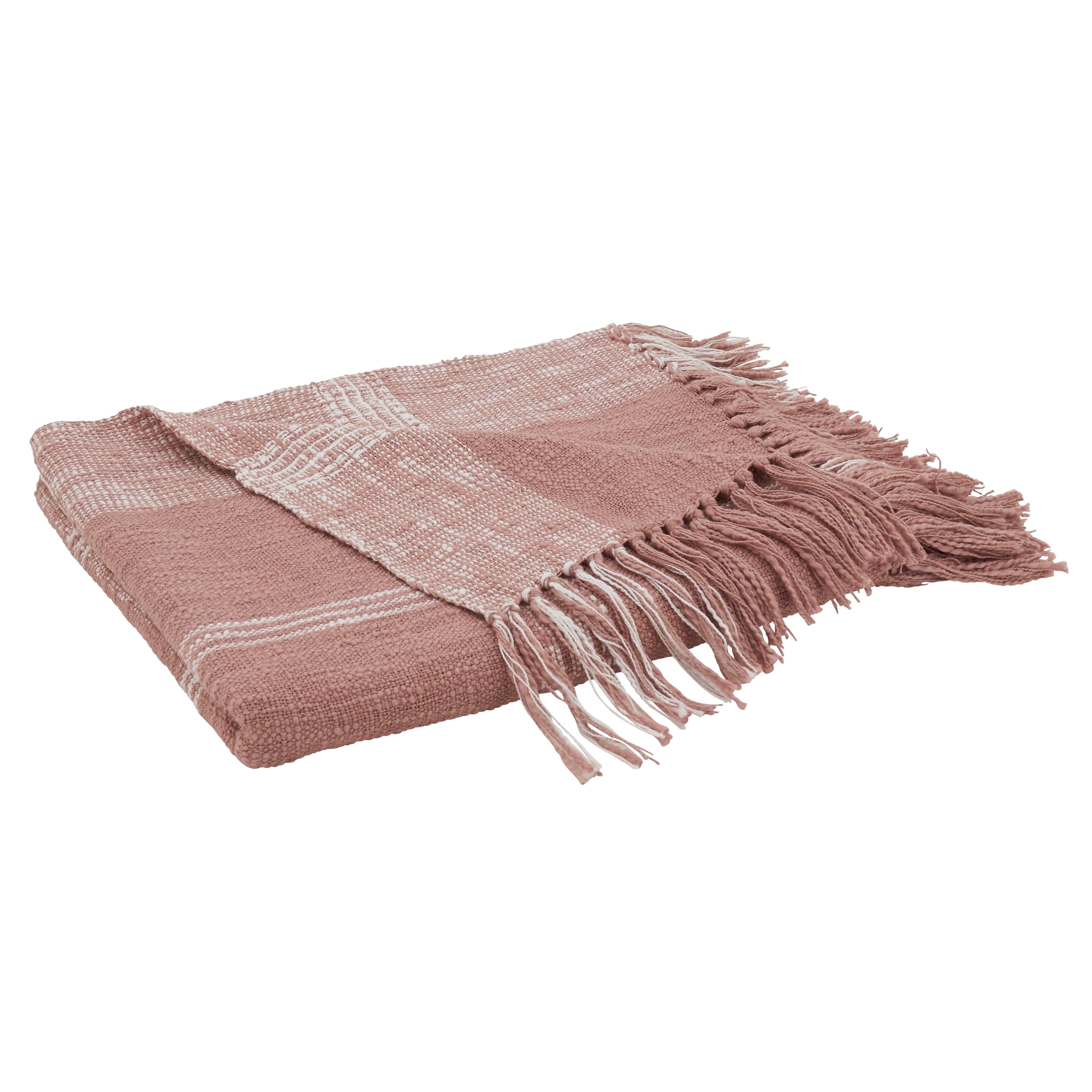 Plaid Design Cotton Throw
