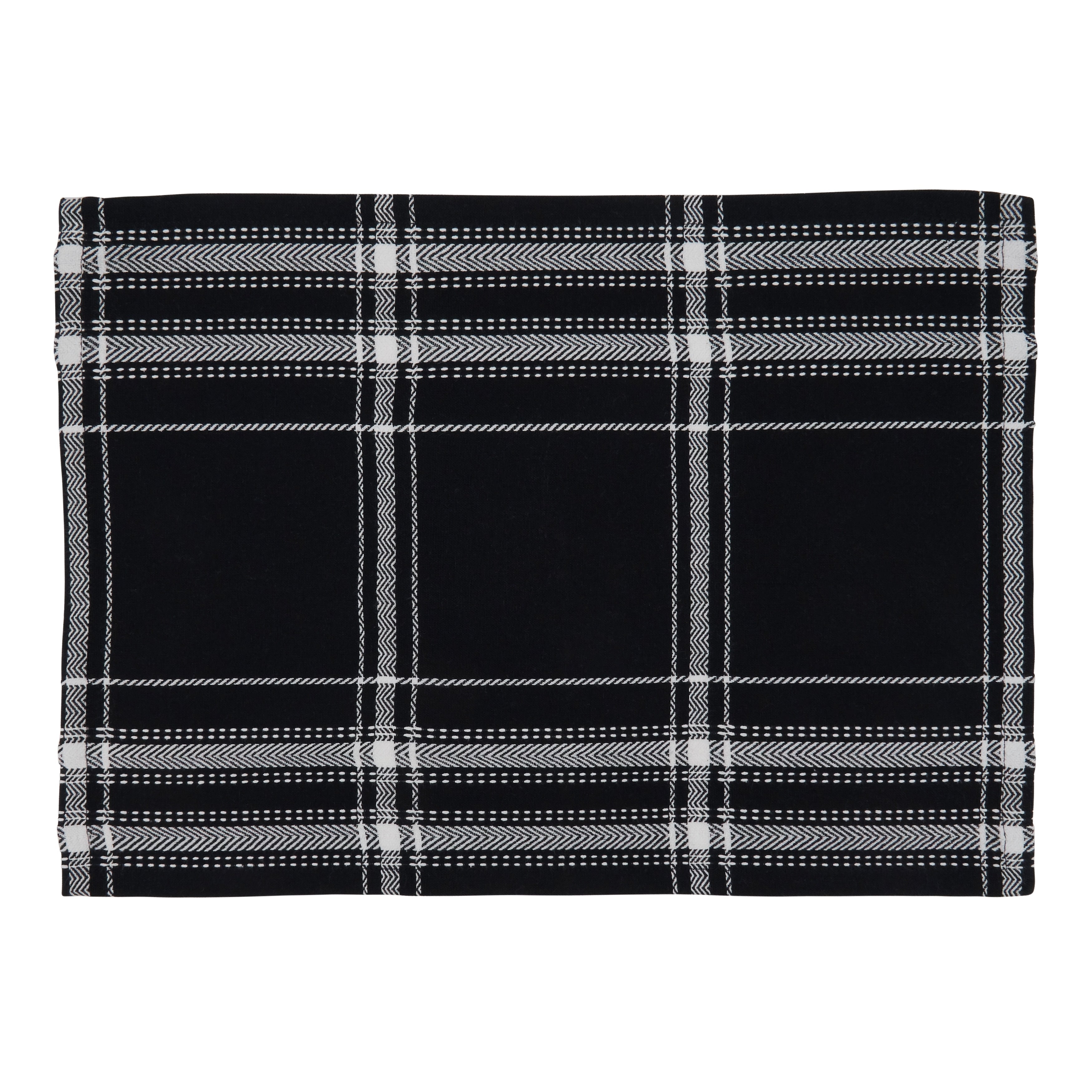 Plaid Design Dinner Placemats Set Of 4