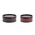 Plaid Iron Canister Set Of 2