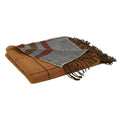 Plaid Throw Blanket With Reversible Design