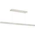 Planck Led Collection Brushed Nickel One Light Led Pendant 47.25 In X 47.25 In X 1.375 In
