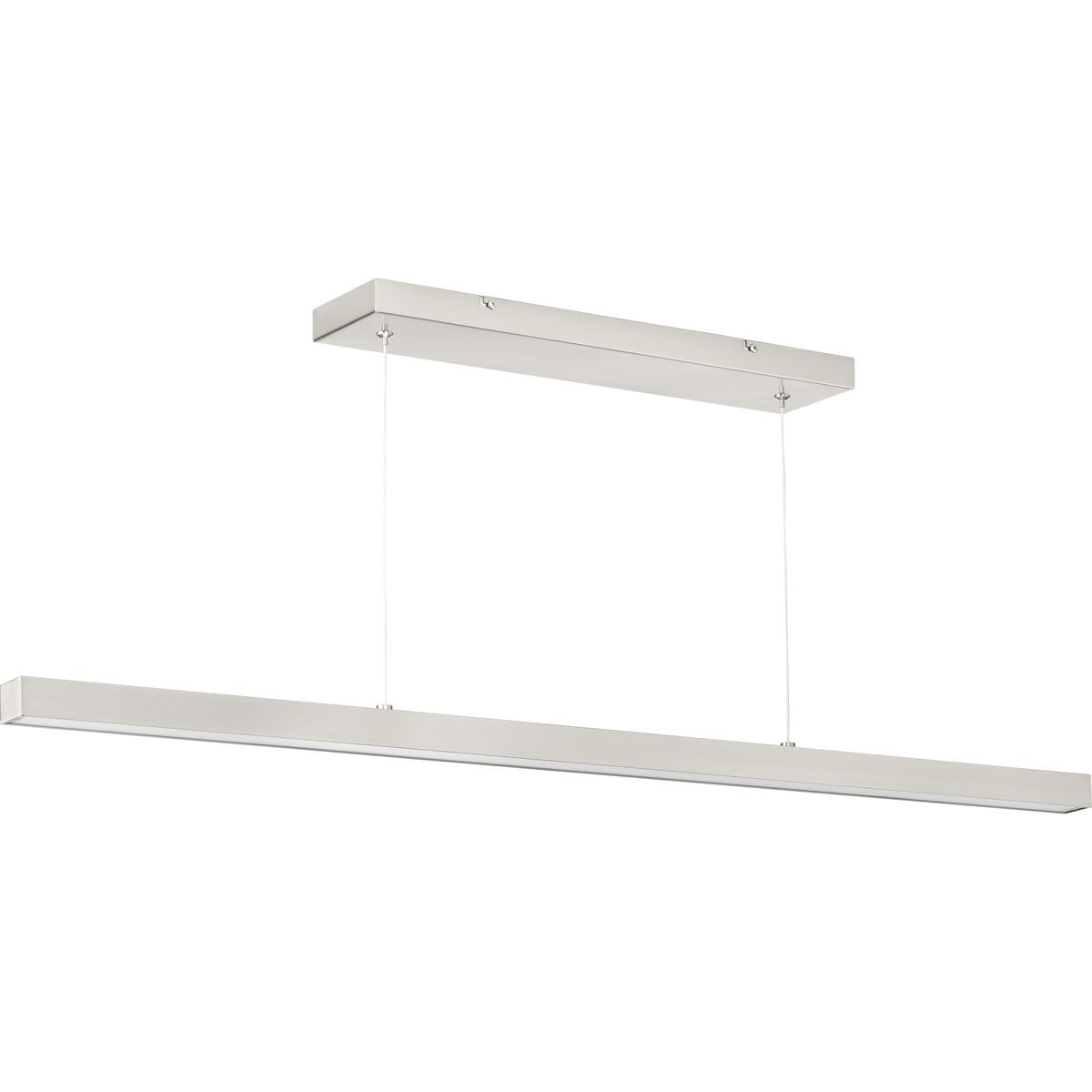 Planck Led Collection Brushed Nickel One Light Led Pendant 47.25 In X 47.25 In X 1.375 In