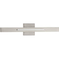 Progressive Lighting Planck Grey Steel 2 Light Led Wall Sconce