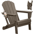 Plastic Folding Adirondack Chairs Outdoor Chairs With Cup Holder For Lawn Patio Deck Fire Pit