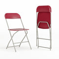 Plastic Metal Frame Folding Chair