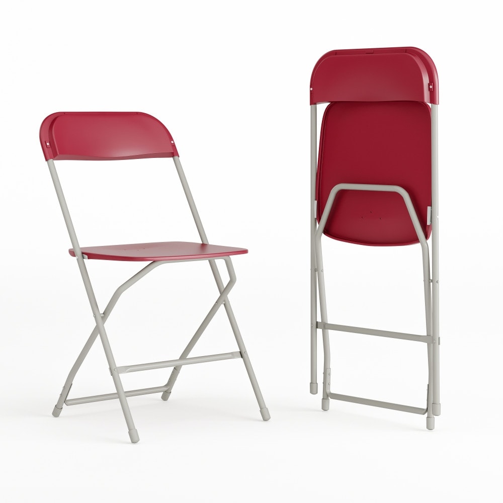 Plastic Metal Frame Folding Chair