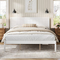 Platform Bed Frame With Headboard Wood Slat Support No Box Spring Needed King
