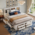 Platform Bed With Storage Headboard And 8 Spacious Drawers By Harper Bright Designs
