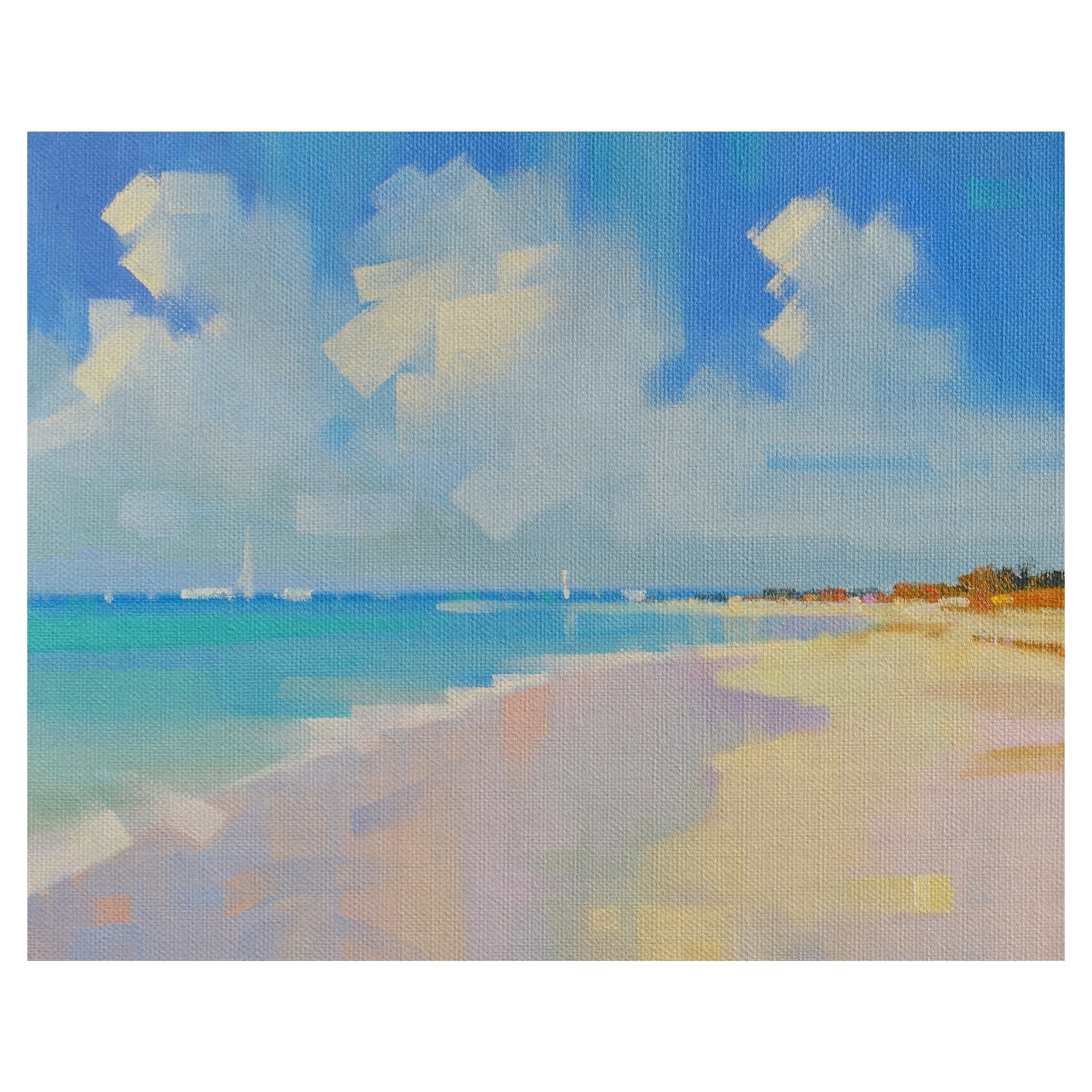 Playa 8 Beach View By Alex Hook Krioutchkov Wrapped Canvas Art Print
