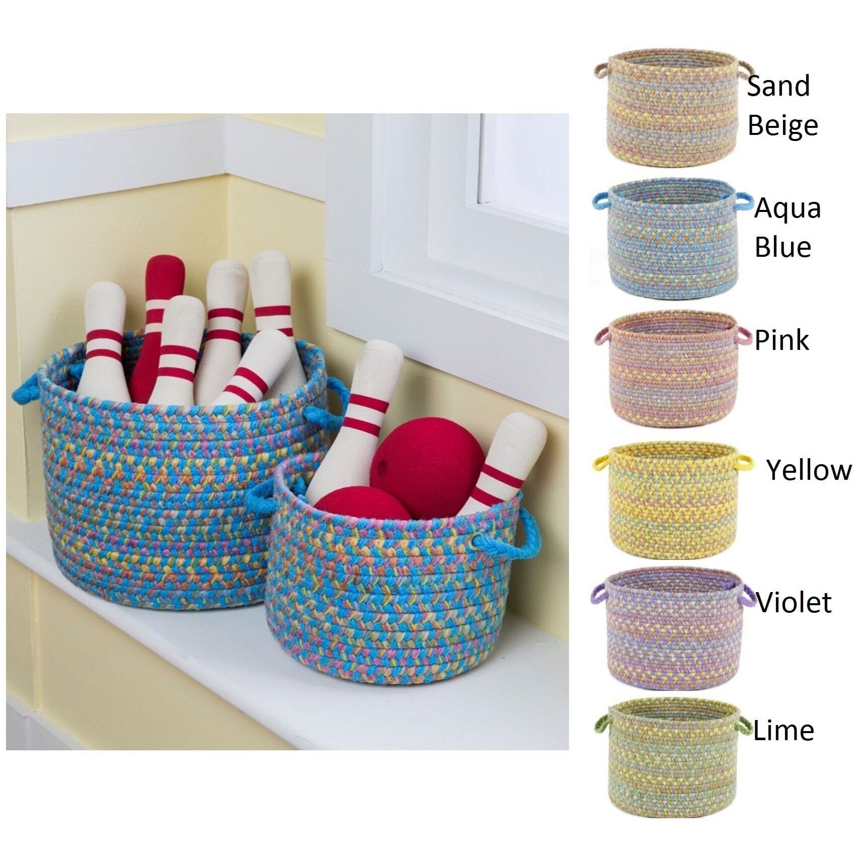 Playful 10 X 14 Basket By Rhody Rug 10 X 14