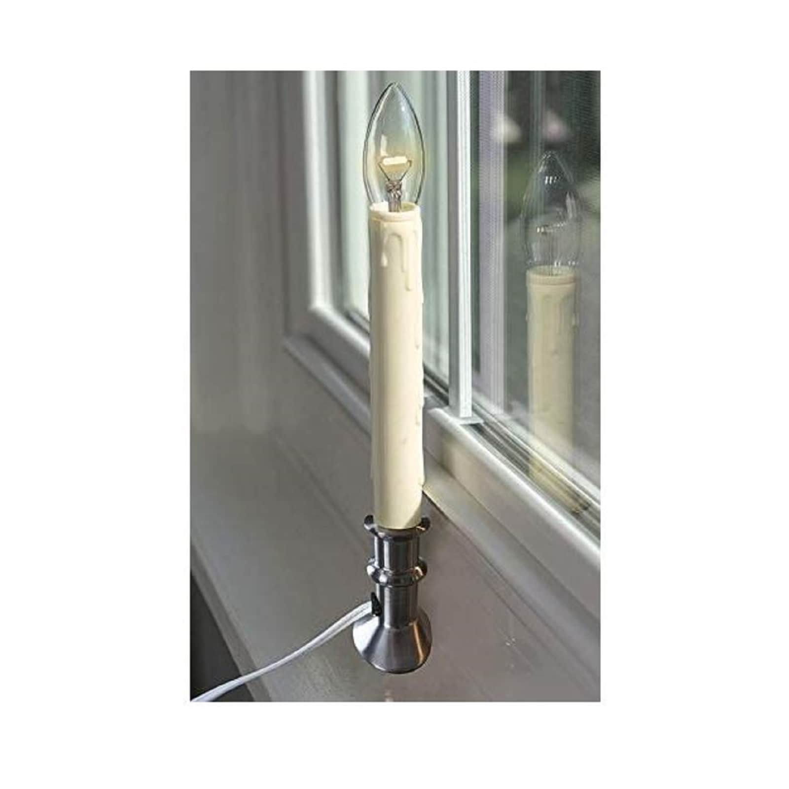 Plug In Hugger Window Candle With Led Bulb 4 Pack