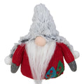 Plush Red And Gray Stuffed Gnome Christmas Ornament 6