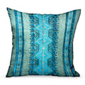 Plutus Alexandrite Stripe Green Geometric Luxury Throw Pillow