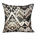 Plutus Amare Dream Brown Ikat Luxury Outdoor Indoor Throw Pillow