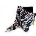 Plutus Black Blue Pink Unicorn Faux Fur Luxury Throw Blanket